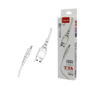 Câble USB pour iPhone Aspor A101 3A 1M