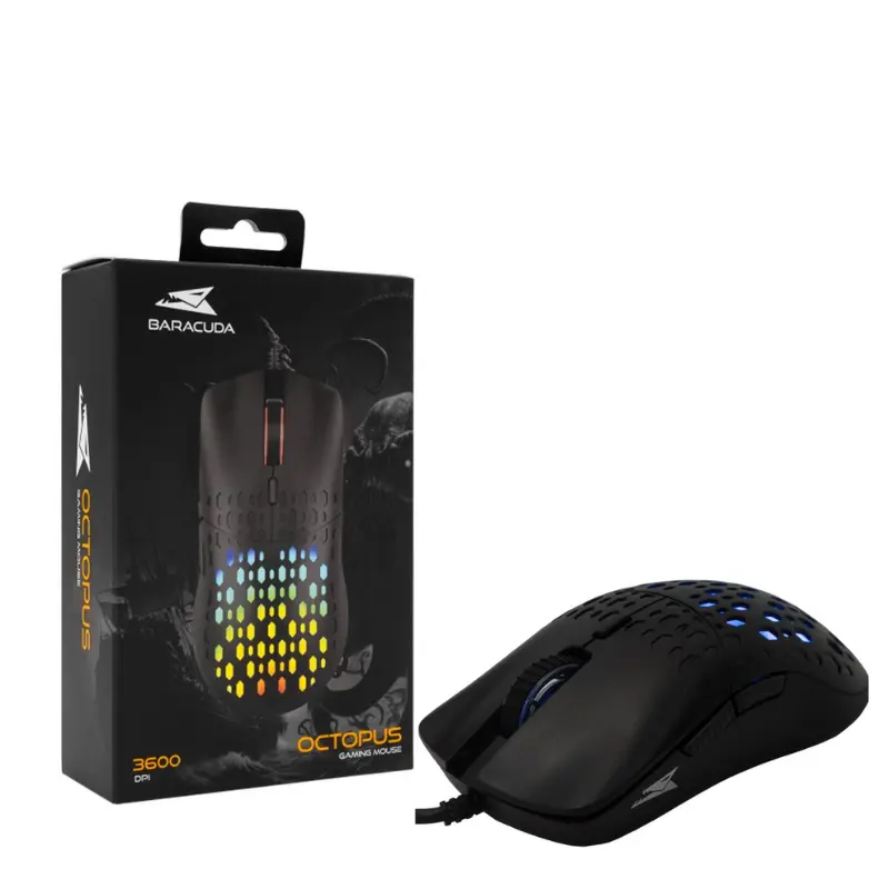 Baracuda OCTOPUS BGM 021 – Souris Gamer Filiaire RGB Noir