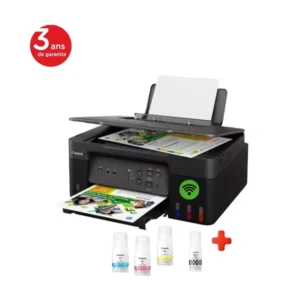 Canon Pixma G3430 – Imprimante Couleur Multifonction à Réservoir Noir 3en1+Wifi