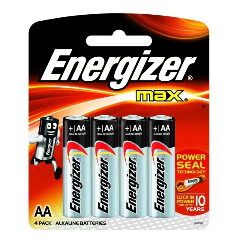 Piles Energizer Max AA E91BP4 Lot de 4