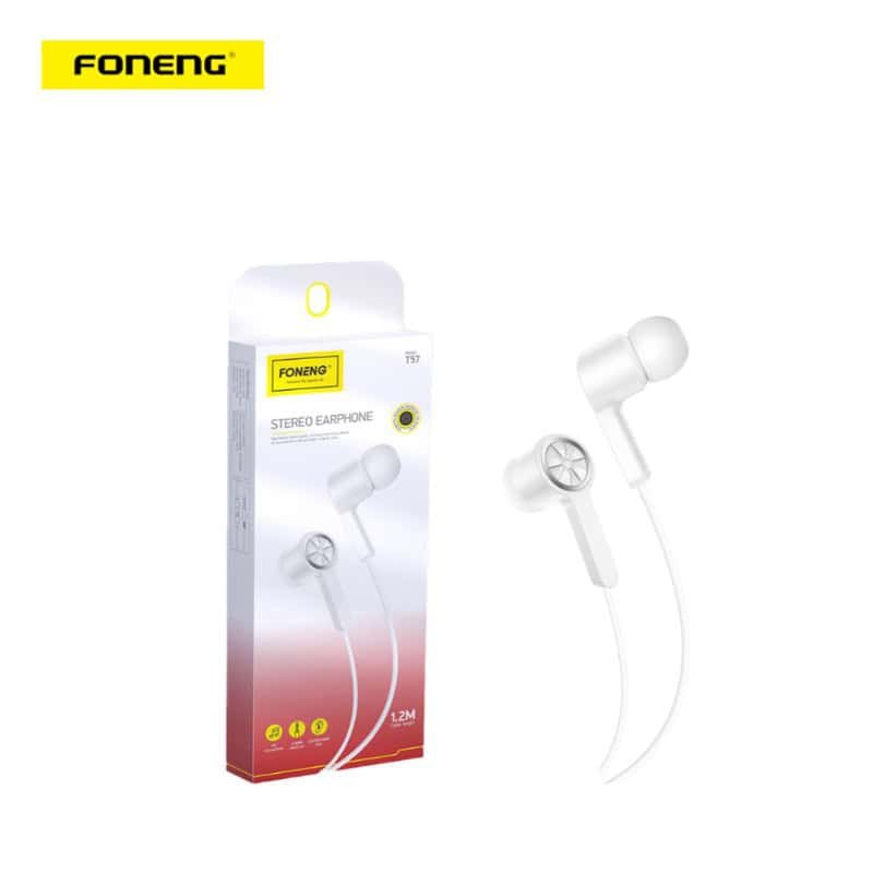 Écouteurs stéréo avec microphone Foneng T57