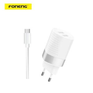 Foneng EU22 – Chargeur Rapide double USB 2.4A Type-C