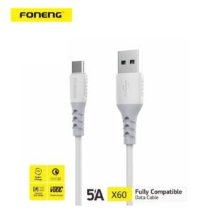 Foneng X60 – Câble USB 5A Fast Charge Type-C
