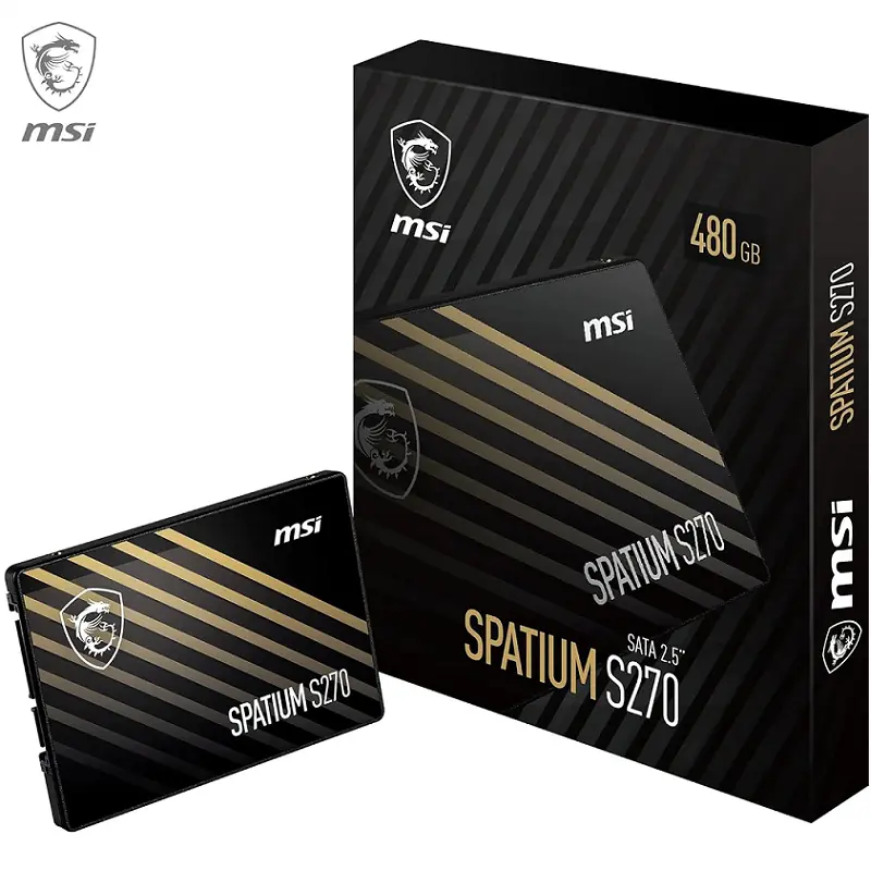 MSI SPATIUM S270 – Disque Interne SSD 2.5″ 480Go