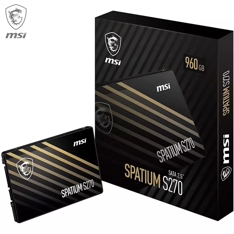 MSI SPATIUM S270 – Disque SSD Interne 960 Go SATA 2.5″