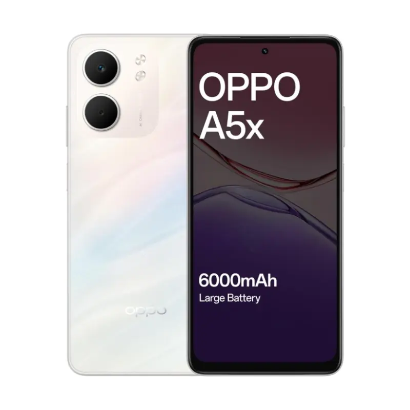 Oppo A5X – Smartphone 4G (4+128Go) Blanc