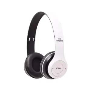Casque Stéréo Bluetooth P47 Blanc