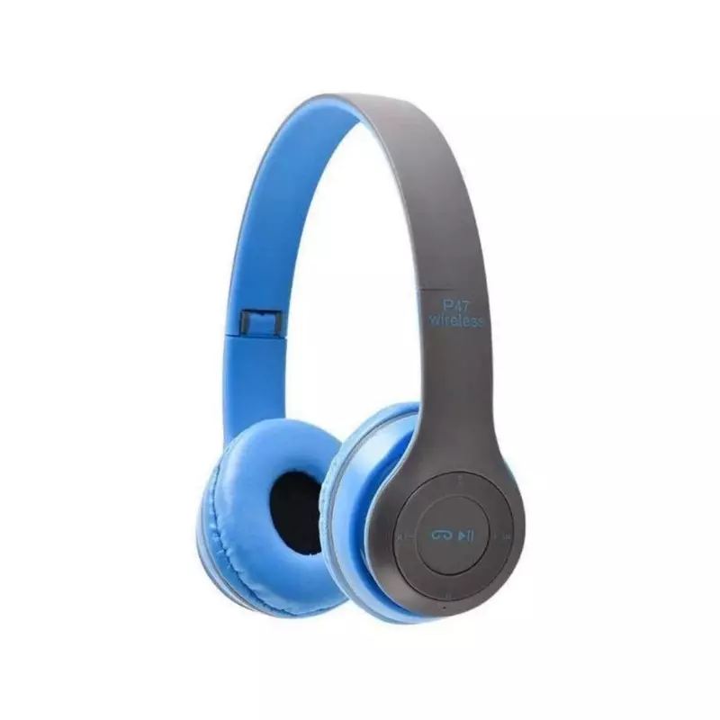 Casque Stéréo Bluetooth P47 Bleu