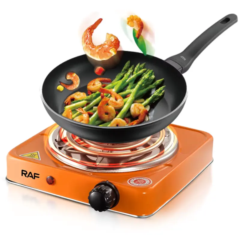 RAF R.8011B – Plaque De Cuisson Électrique 1 Feux 1000W Orange