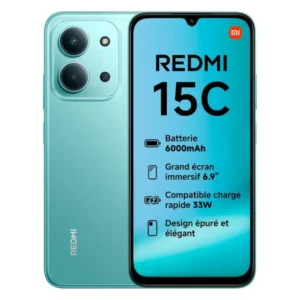 Xiaomi Redmi 15C – Smartphone 4+128 Go Vert