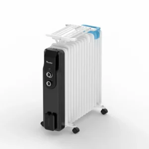 Radiateur à Bain D&rsquo;huile Condor CBH920C2NB 9 Eléments 2000W Blanc
