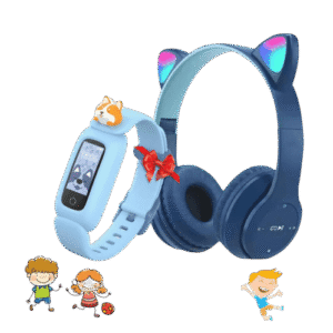 Pack kids Montre Connectée +Casque P47 Bleu