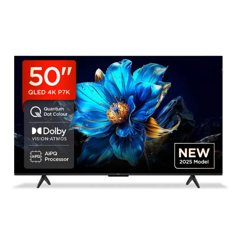 TV TCL 50P7K 50″ Smart P7K QLED UHD 4K + Abonnement iptv MONDIAL TV 18 Mois