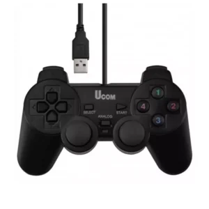 Manette de jeu USB Avec Analogue UCOM-704 Noir