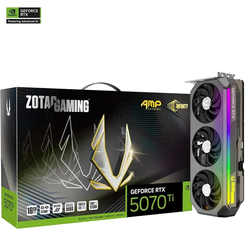 ZOTAC GAMING GeForce RTX 5070Ti Extreme – Carte Graphique GeForce 16G GDDR7