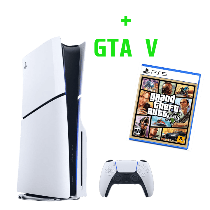 PlayStation 5 Slim Edition Standard – Console + jeu GTA V