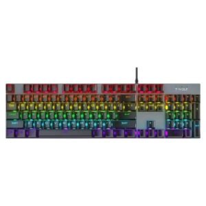 Clavier Gamer Filaire T-WOLF T17 QWERTY RGB – Noir