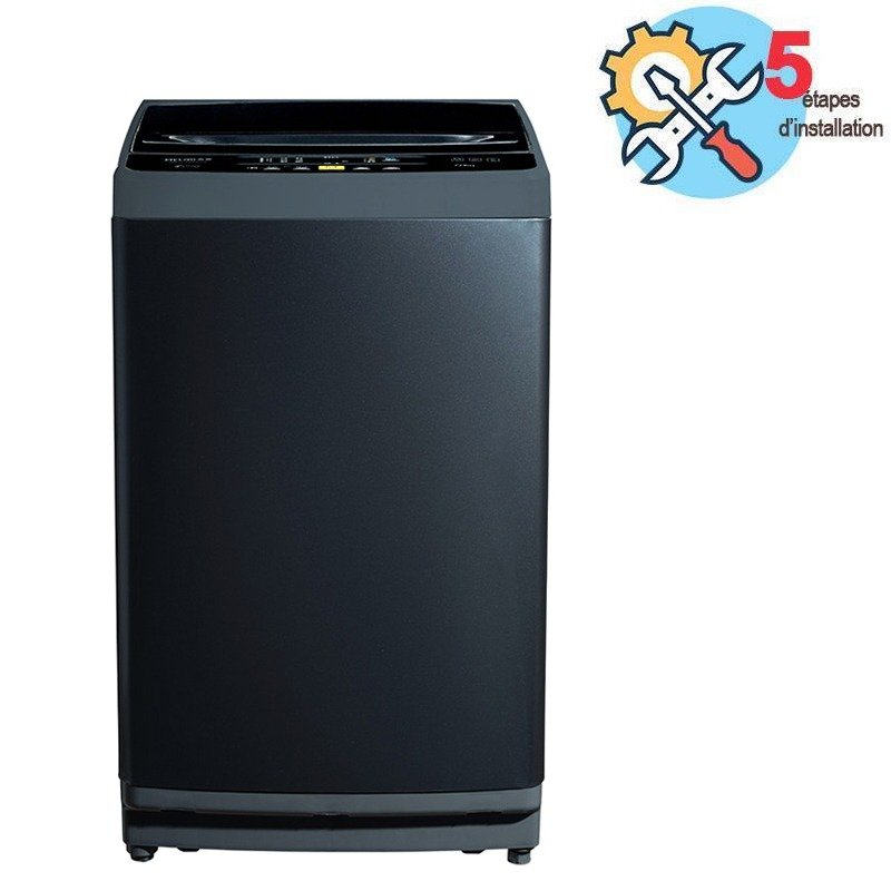 LAVE LINGE TOP BIOLUX MTOP-11S 11 KG – ACIER NOIR