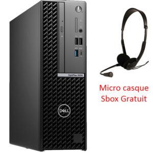 PC DE BUREAU DELL 5000 I7 12GÉN 8GO 512GO SSD W11 NOIR