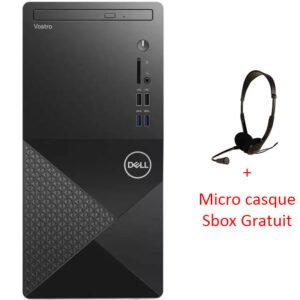 PC DE BUREAU DELL VOSTRO 3888 I5 10GÉN 4GO 1TO W11 NOIR