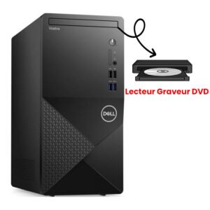 PC DE BUREAU DELL VOSTRO 3910 I5 12GÉN 16GO 256GO NOIR