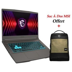 PC PORTABLE GAMER MSI THIN 15 B13UCX I7 13È GÉN 32G RTX 2050