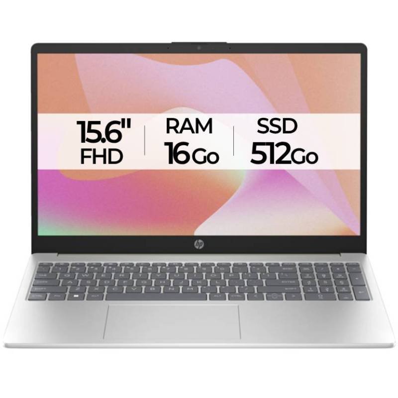 PC PORTABLE HP 15-FD0093NK I5 13È GÉN 16GO 512GO SSD – SILVER & OR CHAUD