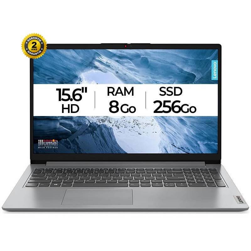 PC PORTABLE LENOVO IDEAPAD 1 15IJL7 INTEL CELERON N4500 8GO 256G SSD – GRIS