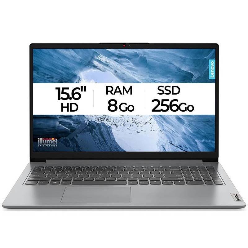 PC PORTABLE LENOVO IDEAPAD1 15IJL7 INTEL CELERON N4500 8G 256G SSD – GRIS