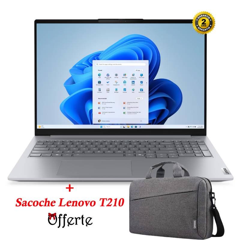 PC PORTABLE LENOVO THINKBOOK 16 G8 IRL INTEL CORE 7 240H 32GO 512GO SSD – GRIS