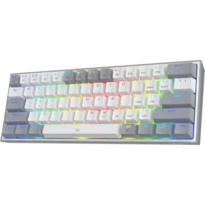 Redragon Fizz K617 RGB – Clavier Gamer mécanique Red Switch Blanc Gris